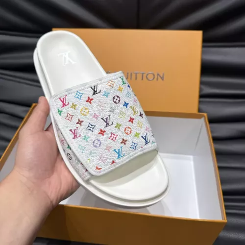 Cheap Louis Vuitton Slippers For Men #1303756 Replica Wholesale [$56.00 USD] [ITEM#1303756] on Replica Louis Vuitton Slippers