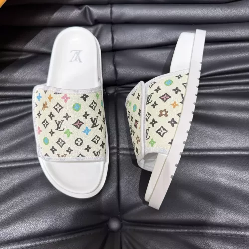 Cheap Louis Vuitton Slippers For Men #1303758 Replica Wholesale [$56.00 USD] [ITEM#1303758] on Replica Louis Vuitton Slippers