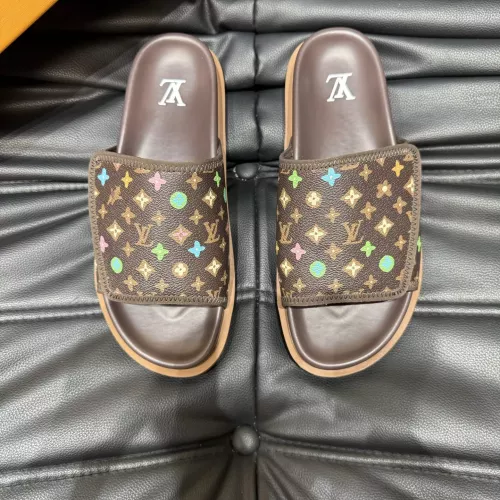 Cheap Louis Vuitton Slippers For Men #1303759 Replica Wholesale [$56.00 USD] [ITEM#1303759] on Replica Louis Vuitton Slippers