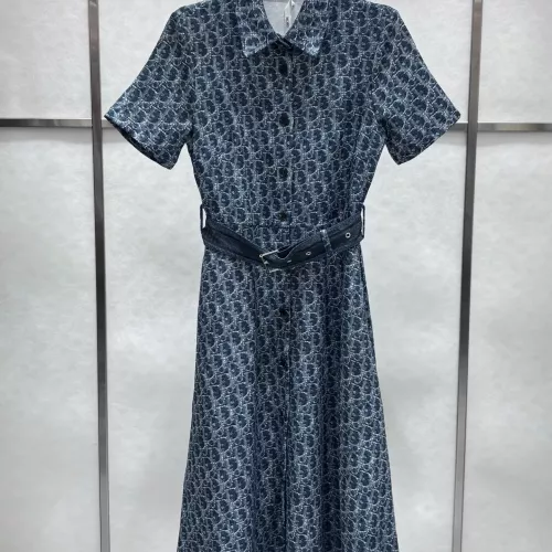 Cheap Christian Dior Dresses Short Sleeved For Women #1303801 Replica Wholesale [$88.00 USD] [ITEM#1303801] on Replica Christian Dior Dresses