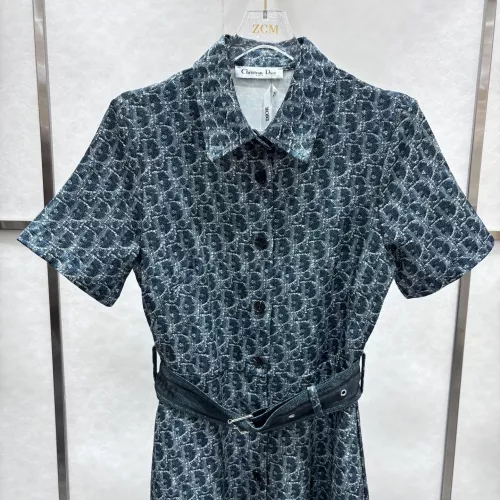 Cheap Christian Dior Dresses Short Sleeved For Women #1303801 Replica Wholesale [$88.00 USD] [ITEM#1303801] on Replica Christian Dior Dresses