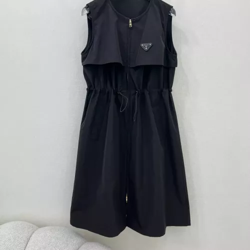 Cheap Prada Dresses Sleeveless For Women #1303806 Replica Wholesale [$125.00 USD] [ITEM#1303806] on Replica Prada Dresses