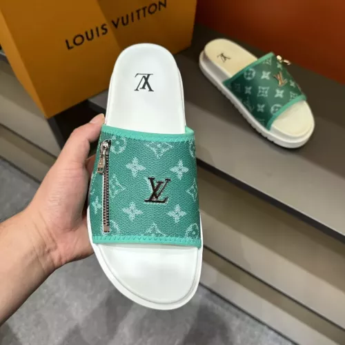 Cheap Louis Vuitton Slippers For Men #1303810 Replica Wholesale [$56.00 USD] [ITEM#1303810] on Replica Louis Vuitton Slippers