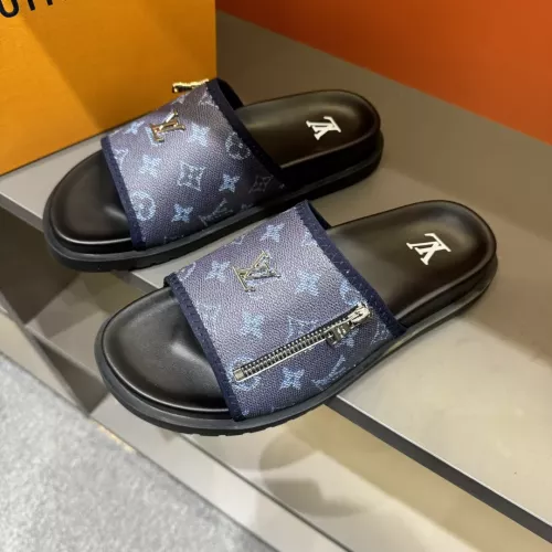 Cheap Louis Vuitton Slippers For Men #1303812 Replica Wholesale [$56.00 USD] [ITEM#1303812] on Replica Louis Vuitton Slippers