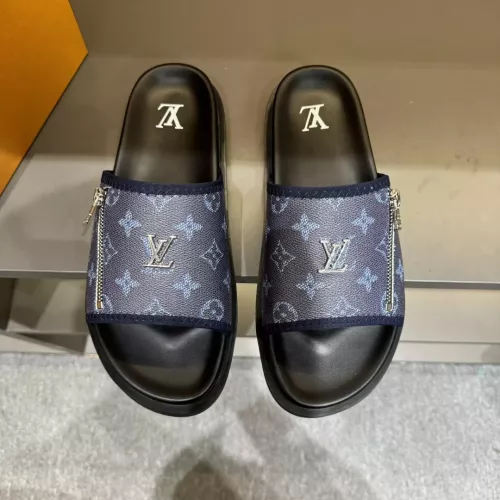 Cheap Louis Vuitton Slippers For Men #1303812 Replica Wholesale [$56.00 USD] [ITEM#1303812] on Replica Louis Vuitton Slippers