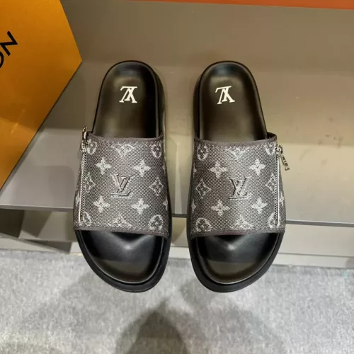 Cheap Louis Vuitton Slippers For Men #1303813 Replica Wholesale [$56.00 USD] [ITEM#1303813] on Replica Louis Vuitton Slippers