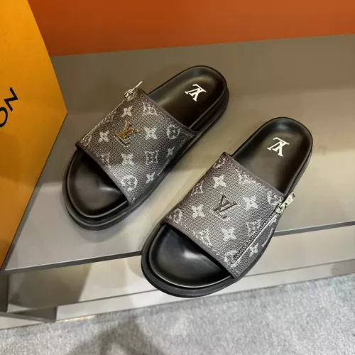 Cheap Louis Vuitton Slippers For Men #1303813 Replica Wholesale [$56.00 USD] [ITEM#1303813] on Replica Louis Vuitton Slippers