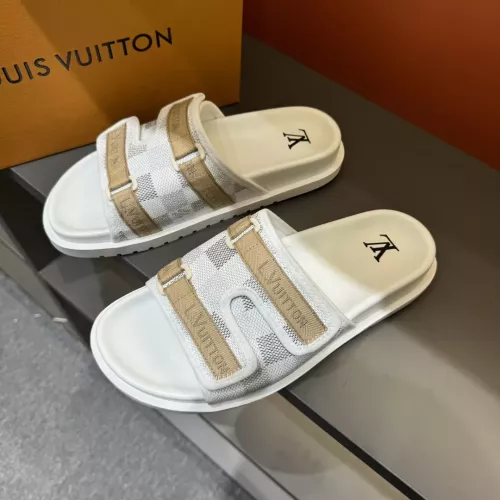 Cheap Louis Vuitton Slippers For Men #1303815 Replica Wholesale [$56.00 USD] [ITEM#1303815] on Replica Louis Vuitton Slippers