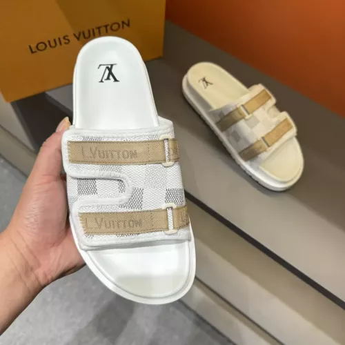 Cheap Louis Vuitton Slippers For Men #1303815 Replica Wholesale [$56.00 USD] [ITEM#1303815] on Replica Louis Vuitton Slippers