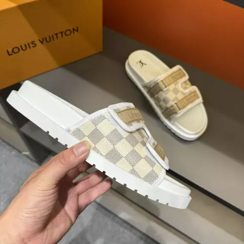 Cheap Louis Vuitton Slippers For Men #1303816 Replica Wholesale [$56.00 USD] [ITEM#1303816] on Replica Louis Vuitton Slippers