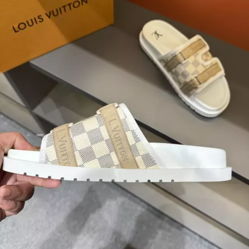 Cheap Louis Vuitton Slippers For Men #1303816 Replica Wholesale [$56.00 USD] [ITEM#1303816] on Replica Louis Vuitton Slippers