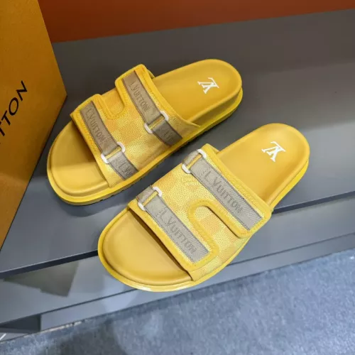 Cheap Louis Vuitton Slippers For Men #1303819 Replica Wholesale [$56.00 USD] [ITEM#1303819] on Replica Louis Vuitton Slippers