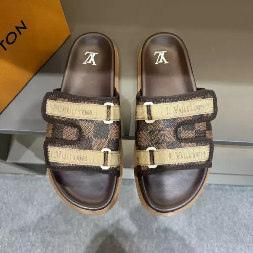 Cheap Louis Vuitton Slippers For Men #1303822 Replica Wholesale [$56.00 USD] [ITEM#1303822] on Replica Louis Vuitton Slippers