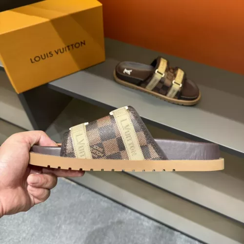 Cheap Louis Vuitton Slippers For Men #1303822 Replica Wholesale [$56.00 USD] [ITEM#1303822] on Replica Louis Vuitton Slippers