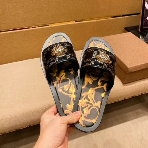 Cheap Versace Slippers For Men #1303827 Replica Wholesale [$52.00 USD] [ITEM#1303827] on Replica Versace Slippers