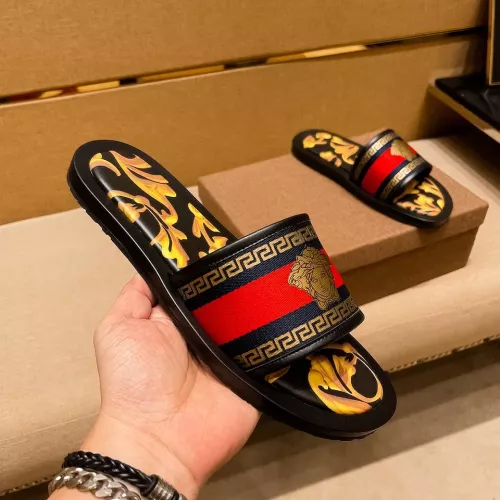 Cheap Versace Slippers For Men #1303830 Replica Wholesale [$52.00 USD] [ITEM#1303830] on Replica Versace Slippers