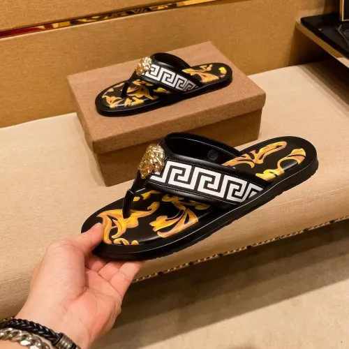 Cheap Versace Slippers For Men #1303831 Replica Wholesale [$52.00 USD] [ITEM#1303831] on Replica Versace Slippers