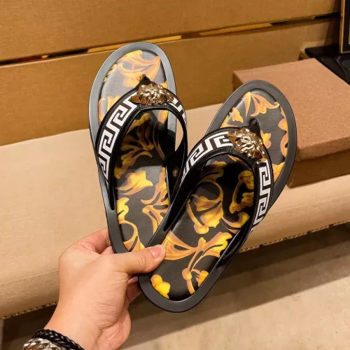 Cheap Versace Slippers For Men #1303831 Replica Wholesale [$52.00 USD] [ITEM#1303831] on Replica Versace Slippers