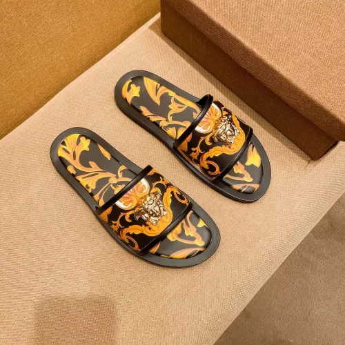 Cheap Versace Slippers For Men #1303837 Replica Wholesale [$52.00 USD] [ITEM#1303837] on Replica Versace Slippers