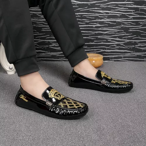 Cheap Versace Leather Shoes For Men #1303839 Replica Wholesale [$72.00 USD] [ITEM#1303839] on Replica Versace Leather Shoes