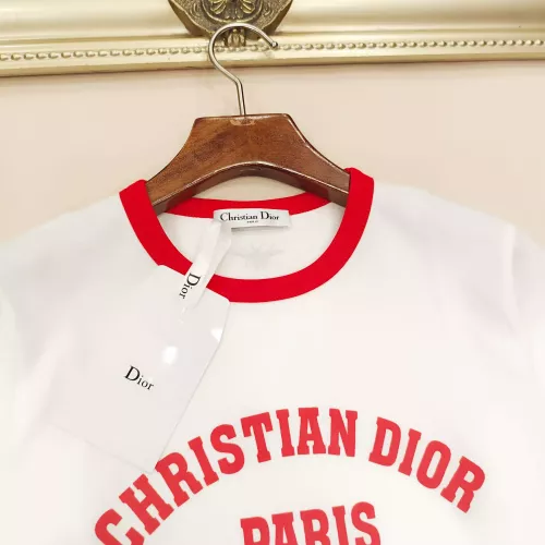 Cheap Christian Dior T-Shirts Short Sleeved For Women #1303898 Replica Wholesale [$48.00 USD] [ITEM#1303898] on Replica Christian Dior T-Shirts