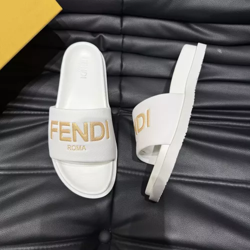 Cheap Fendi Slippers For Men #1303932 Replica Wholesale [$56.00 USD] [ITEM#1303932] on Replica Fendi Slippers