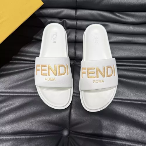 Cheap Fendi Slippers For Men #1303932 Replica Wholesale [$56.00 USD] [ITEM#1303932] on Replica Fendi Slippers