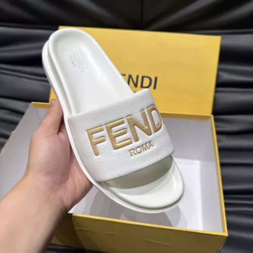 Cheap Fendi Slippers For Men #1303932 Replica Wholesale [$56.00 USD] [ITEM#1303932] on Replica Fendi Slippers