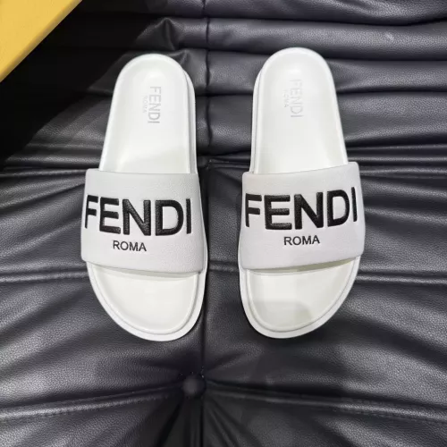 Cheap Fendi Slippers For Men #1303933 Replica Wholesale [$56.00 USD] [ITEM#1303933] on Replica Fendi Slippers