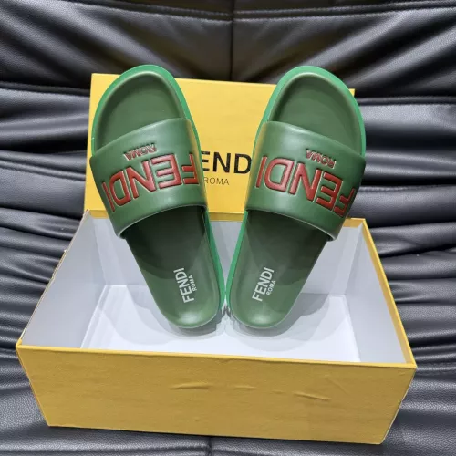 Cheap Fendi Slippers For Men #1303934 Replica Wholesale [$56.00 USD] [ITEM#1303934] on Replica Fendi Slippers