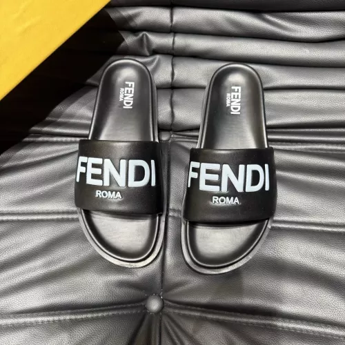 Cheap Fendi Slippers For Men #1303936 Replica Wholesale [$56.00 USD] [ITEM#1303936] on Replica Fendi Slippers