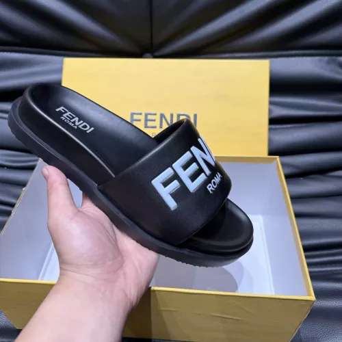 Cheap Fendi Slippers For Men #1303936 Replica Wholesale [$56.00 USD] [ITEM#1303936] on Replica Fendi Slippers