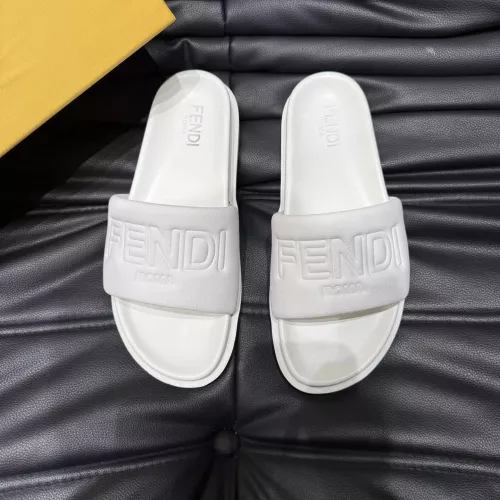 Cheap Fendi Slippers For Men #1303937 Replica Wholesale [$56.00 USD] [ITEM#1303937] on Replica Fendi Slippers