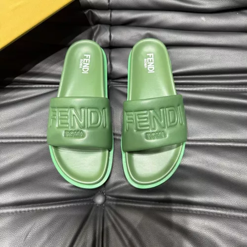 Cheap Fendi Slippers For Men #1303942 Replica Wholesale [$56.00 USD] [ITEM#1303942] on Replica Fendi Slippers