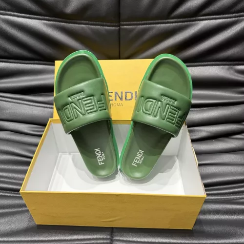 Cheap Fendi Slippers For Men #1303942 Replica Wholesale [$56.00 USD] [ITEM#1303942] on Replica Fendi Slippers