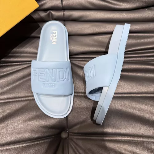 Cheap Fendi Slippers For Men #1303943 Replica Wholesale [$56.00 USD] [ITEM#1303943] on Replica Fendi Slippers