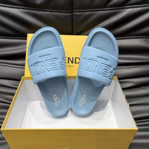 Cheap Fendi Slippers For Men #1303943 Replica Wholesale [$56.00 USD] [ITEM#1303943] on Replica Fendi Slippers