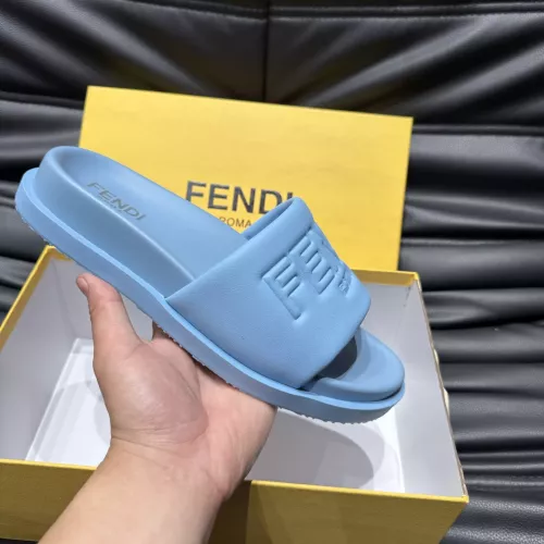 Cheap Fendi Slippers For Men #1303943 Replica Wholesale [$56.00 USD] [ITEM#1303943] on Replica Fendi Slippers