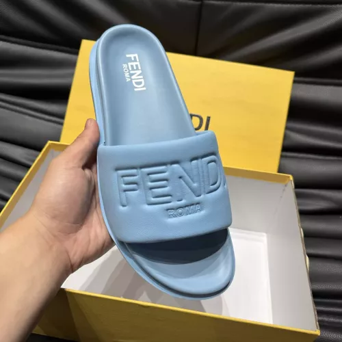 Cheap Fendi Slippers For Men #1303943 Replica Wholesale [$56.00 USD] [ITEM#1303943] on Replica Fendi Slippers