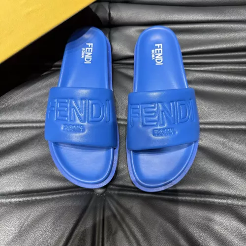 Cheap Fendi Slippers For Men #1303944 Replica Wholesale [$56.00 USD] [ITEM#1303944] on Replica Fendi Slippers