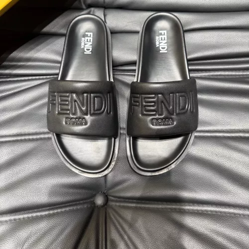 Cheap Fendi Slippers For Men #1303946 Replica Wholesale [$56.00 USD] [ITEM#1303946] on Replica Fendi Slippers