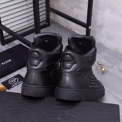 Cheap Philipp Plein PP High Tops Shoes For Men #1304033 Replica Wholesale [$130.00 USD] [ITEM#1304033] on Replica Philipp Plein PP High Tops Shoes