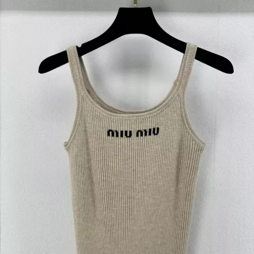 Cheap MIU MIU Dresses Sleeveless For Women #1304116 Replica Wholesale [$100.00 USD] [ITEM#1304116] on Replica MIU MIU Dresses