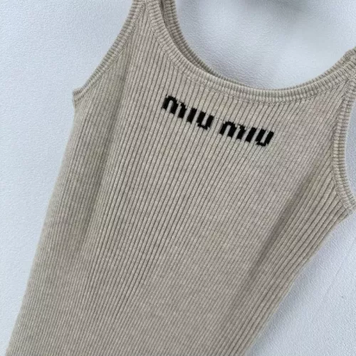 Cheap MIU MIU Dresses Sleeveless For Women #1304116 Replica Wholesale [$100.00 USD] [ITEM#1304116] on Replica MIU MIU Dresses