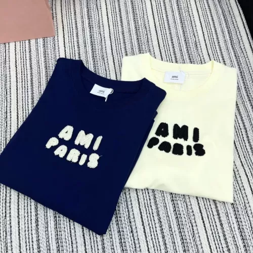 Cheap Amiri T-Shirts Short Sleeved For Women #1304132 Replica Wholesale [$68.00 USD] [ITEM#1304132] on Replica Amiri T-Shirts