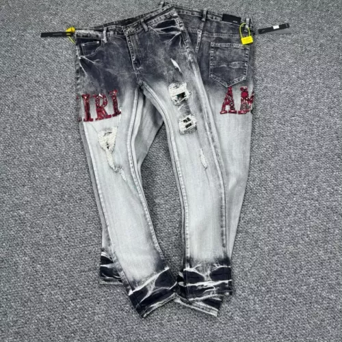 Cheap Amiri Jeans For Men #1304266 Replica Wholesale [$56.00 USD] [ITEM#1304266] on Replica Amiri Jeans