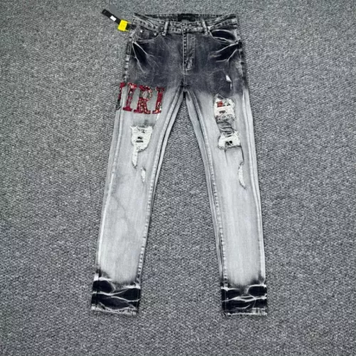 Cheap Amiri Jeans For Men #1304266 Replica Wholesale [$56.00 USD] [ITEM#1304266] on Replica Amiri Jeans