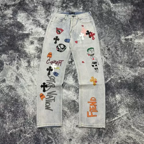 Cheap Chrome Hearts Jeans For Unisex #1304301 Replica Wholesale [$56.00 USD] [ITEM#1304301] on Replica Chrome Hearts Jeans