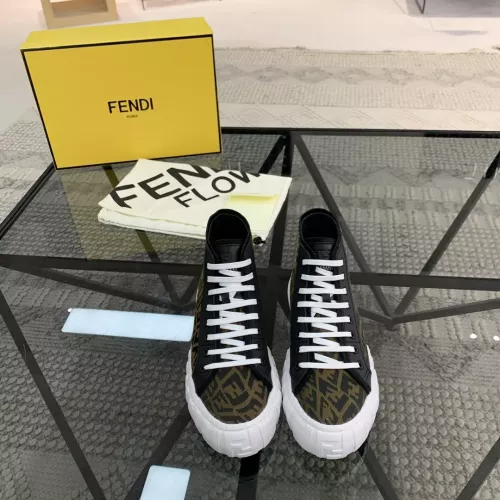 Cheap Fendi High Tops Casual Shoes For Men #1304466 Replica Wholesale [$80.00 USD] [ITEM#1304466] on Replica Fendi High Tops Casual Shoes