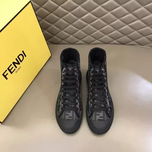 Cheap Fendi High Tops Casual Shoes For Men #1304470 Replica Wholesale [$76.00 USD] [ITEM#1304470] on Replica Fendi High Tops Casual Shoes